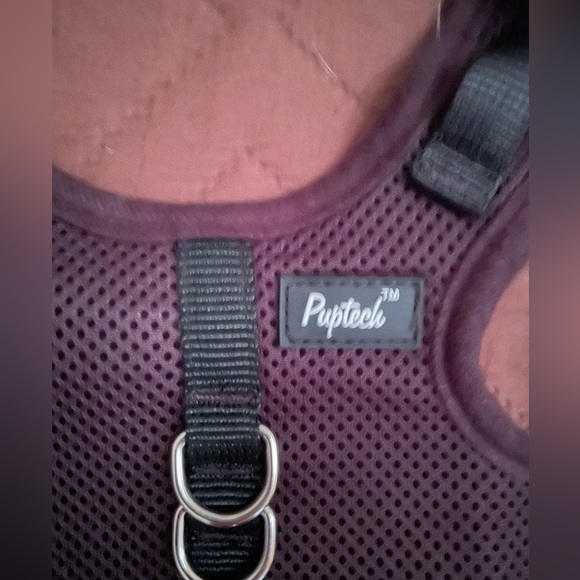 Puptech black polyester shell polka dots dog harness size Medium - Picture 8 of 9